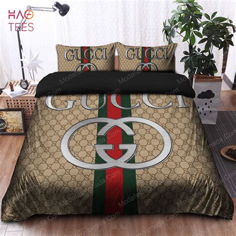 cream colored gucci bed set|gucci bedroom set.